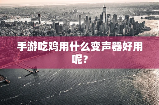 手游吃鸡用什么变声器好用呢？