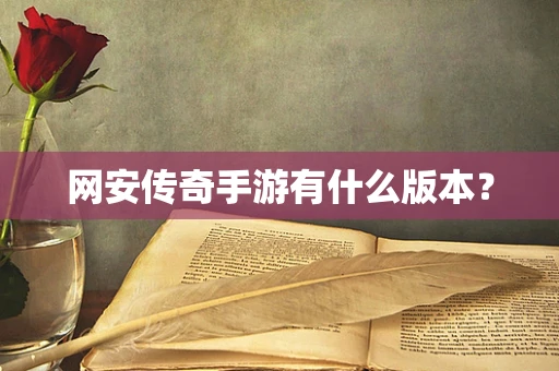 网安传奇手游有什么版本？