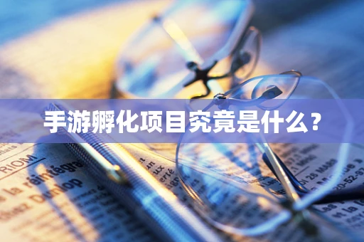 手游孵化项目究竟是什么？