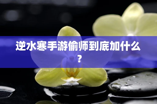 逆水寒手游偷师到底加什么？