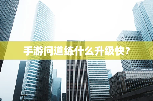 手游问道练什么升级快？
