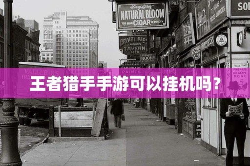 王者猎手手游可以挂机吗？