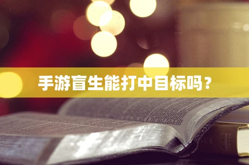 手游盲生能打中目标吗？