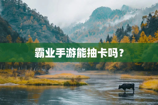 霸业手游能抽卡吗？