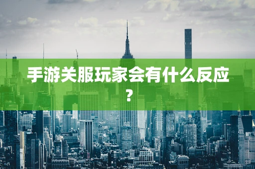 手游关服玩家会有什么反应？