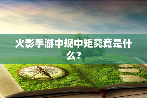 火影手游中规中矩究竟是什么？