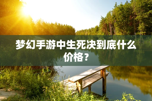 梦幻手游中生死决到底什么价格？