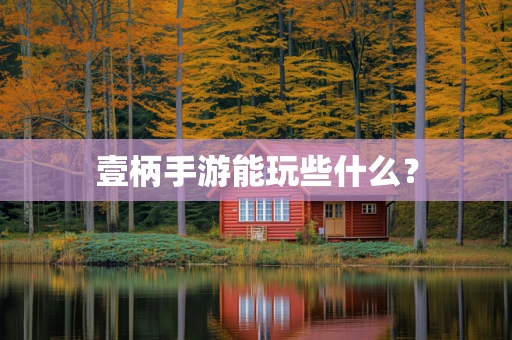壹柄手游能玩些什么？