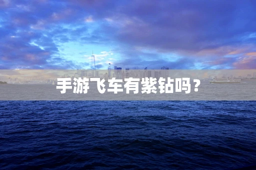手游飞车有紫钻吗？