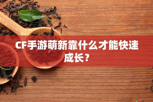 CF手游萌新靠什么才能快速成长？
