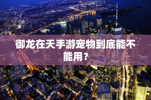 御龙在天手游宠物到底能不能用？