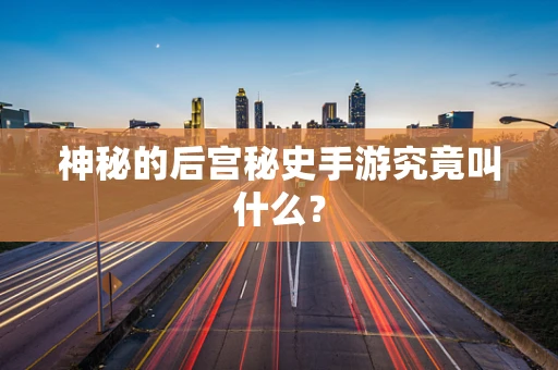 神秘的后宫秘史手游究竟叫什么？