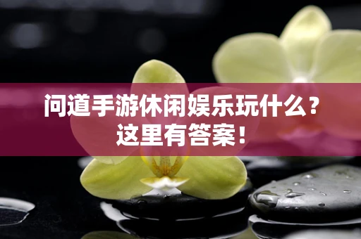 问道手游休闲娱乐玩什么？这里有答案！