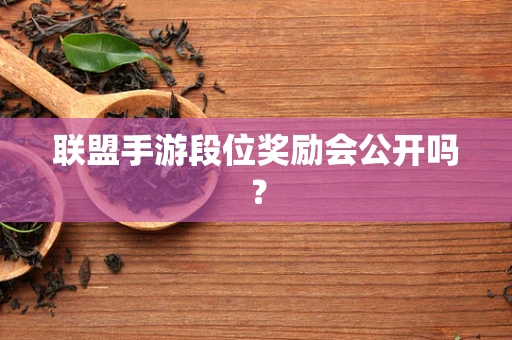 联盟手游段位奖励会公开吗？