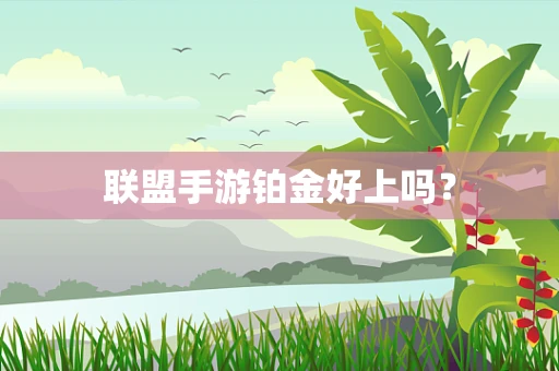联盟手游铂金好上吗？
