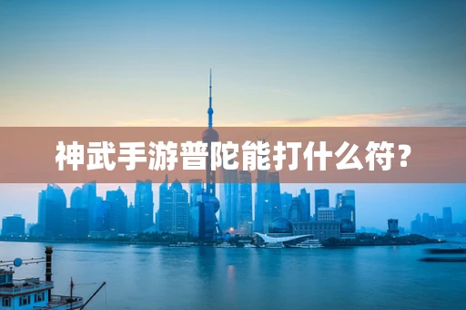 神武手游普陀能打什么符？