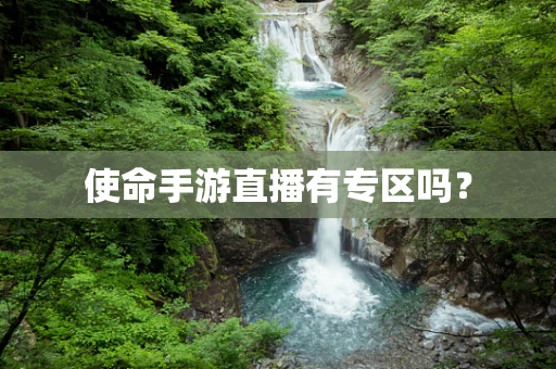 使命手游直播有专区吗？