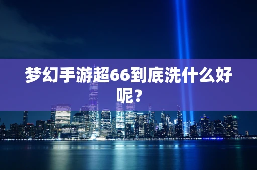 梦幻手游超66到底洗什么好呢？