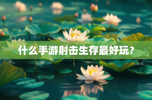 什么手游射击生存最好玩？