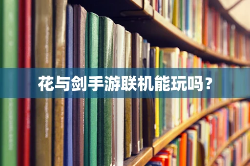 花与剑手游联机能玩吗？