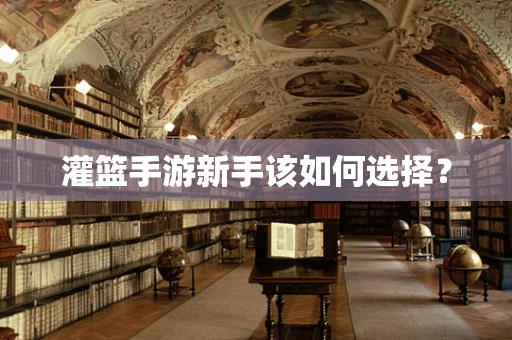 灌篮手游新手该如何选择？