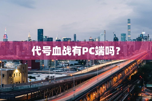 代号血战有PC端吗？