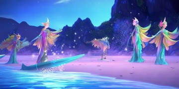 精灵觉醒手游中精灵能冲浪吗？